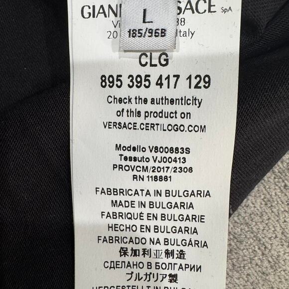 Versace Collection Men’s Black Graphic Print T-Shirt (Large) - Picture 6 of 6